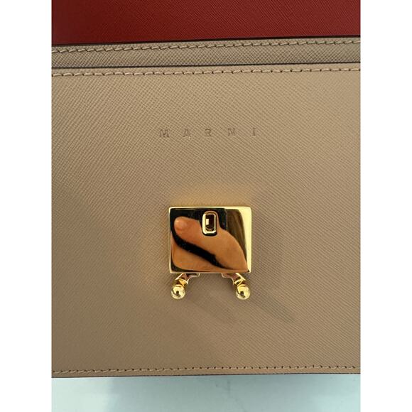 NWOT Marni Medium Trunk Bag In Saffiano Leather - Picture 5 of 9